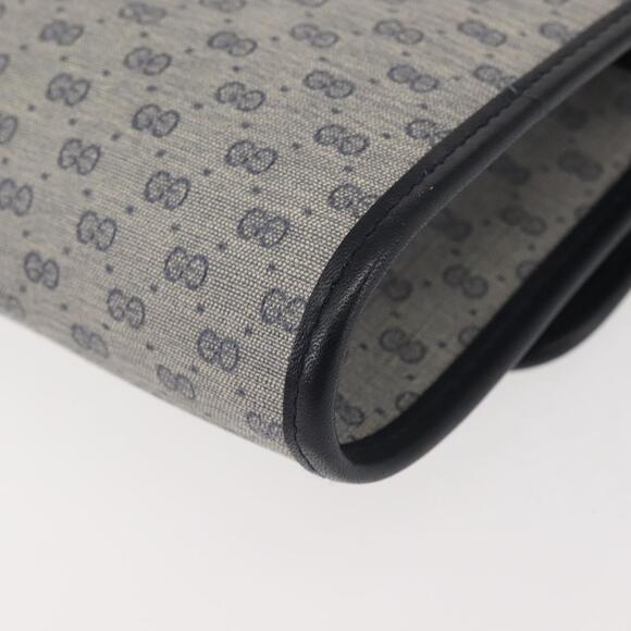 GUCCI Micro GG Supreme Shoulder Bag PVC Navy Gold 004 89 1041 Auth 144072 - Picture 16 of 16